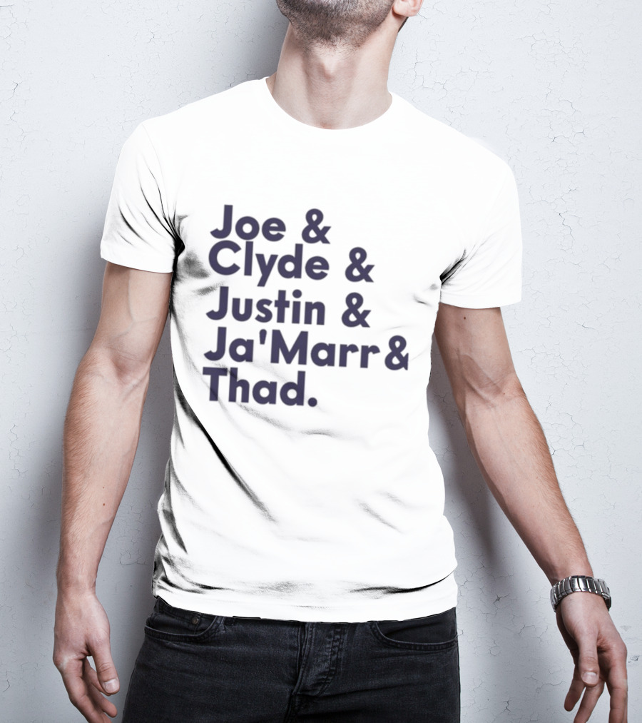 Joe Clyde Justin Ja'Marr Thad Football Legends Bengals NFL T-Shirt