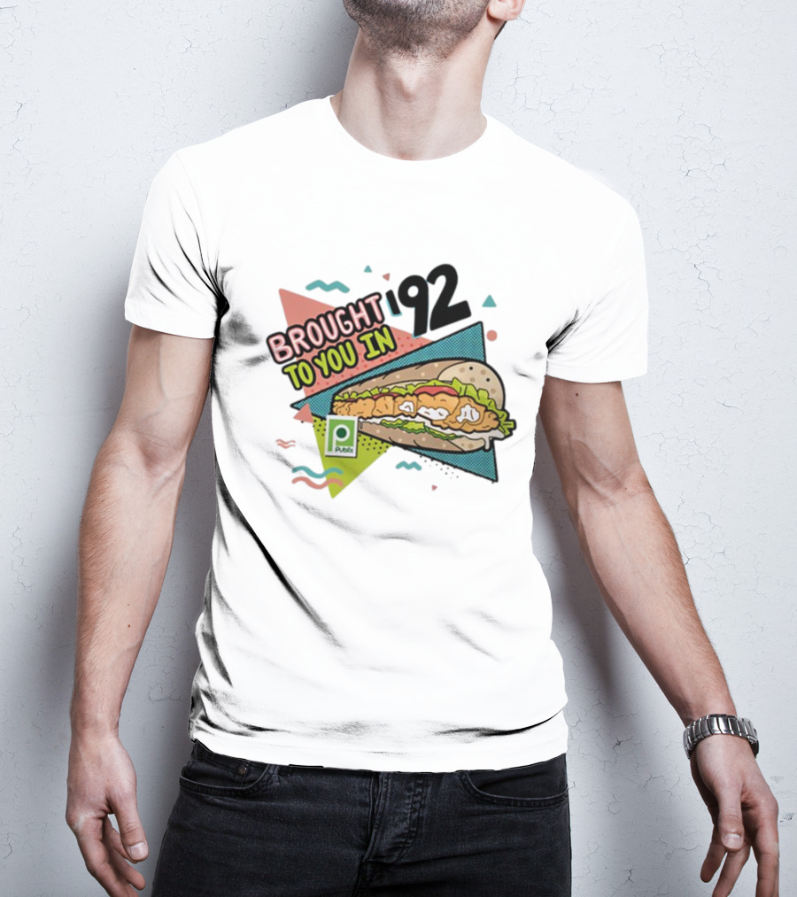 Brought 92 To You In Publix Sub Sandwich Pop Art Retro Graphics T-Shirt