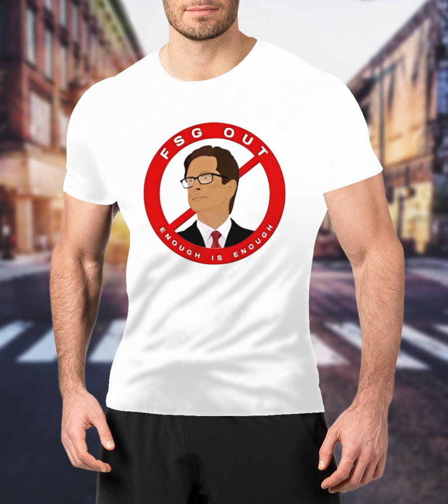 FSG Out Enough Is Enough Red Circle Protest T-Shirt