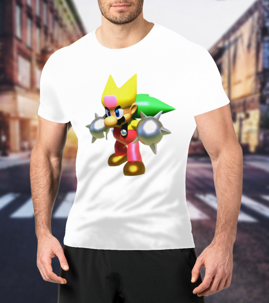 Komorebi Mario Spiky Power-Up Cosplay Character T-Shirt