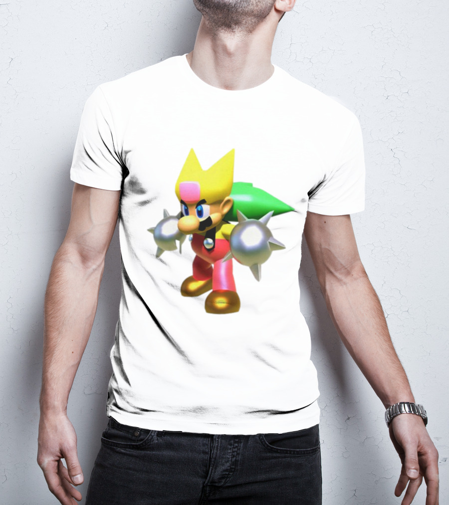 Komorebi Mario Spiky Power-Up Cosplay Character T-Shirt