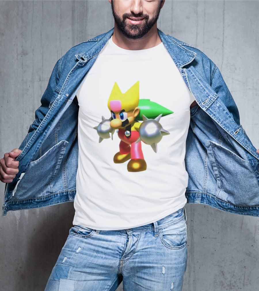 Komorebi Mario Spiky Power-Up Cosplay Character T-Shirt