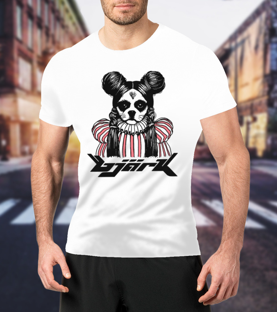 Bjark Sthtgohard Monochrome Dog T-Shirt