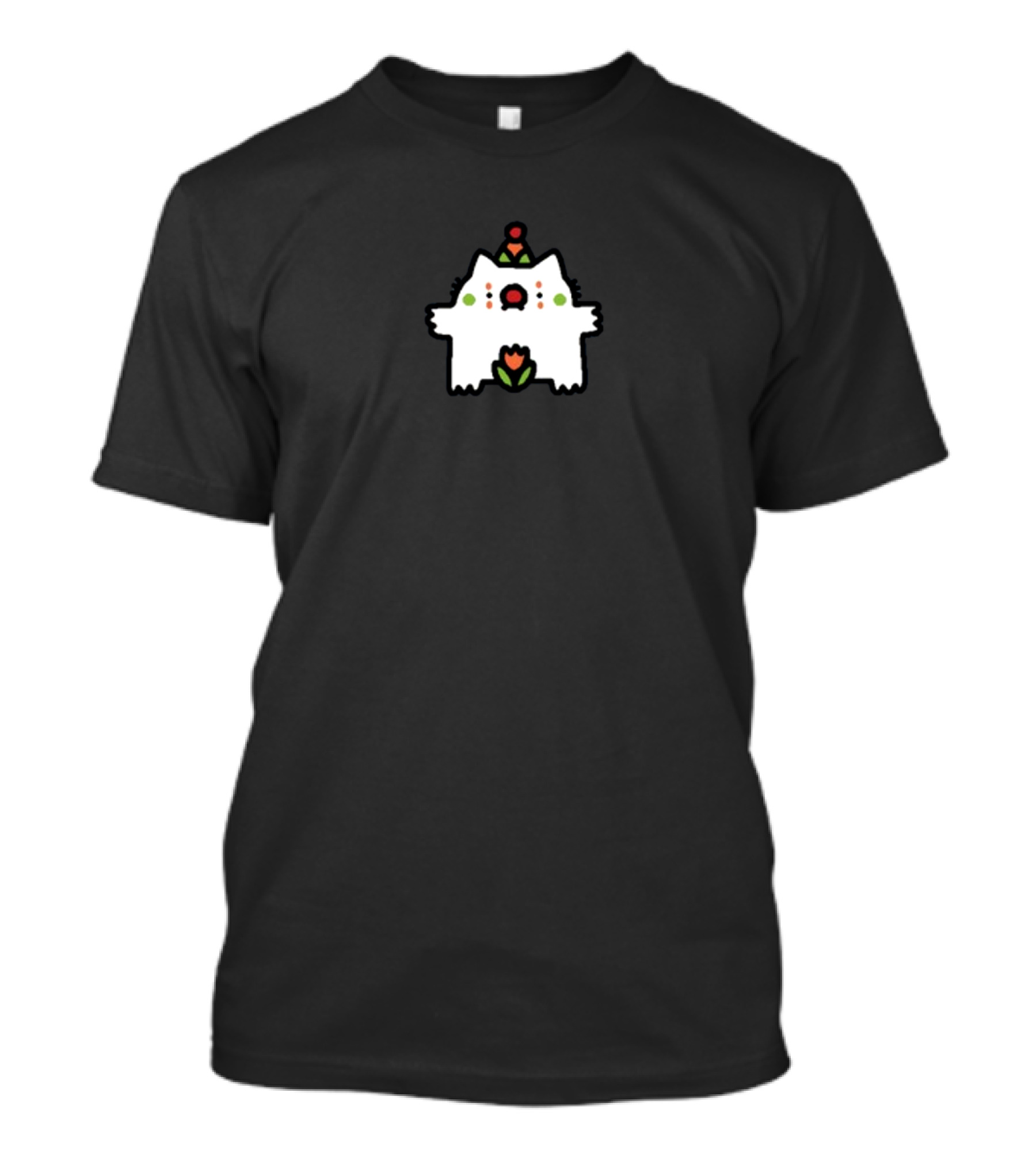 Sillynub Bootee Tulip Clown Cat Edition Leon Cute Party Hat Cat With Tulip Accents T-Shirt