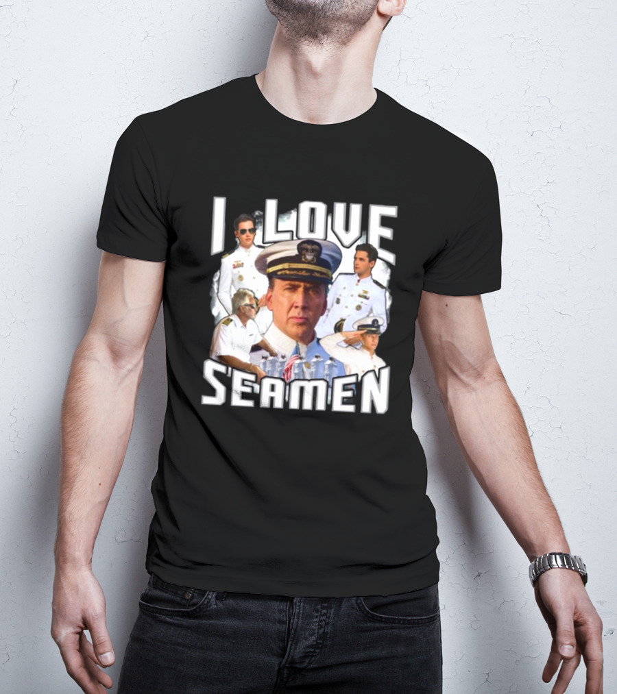 Funnyahhtees I Love Seaman Navy Officers T-Shirt