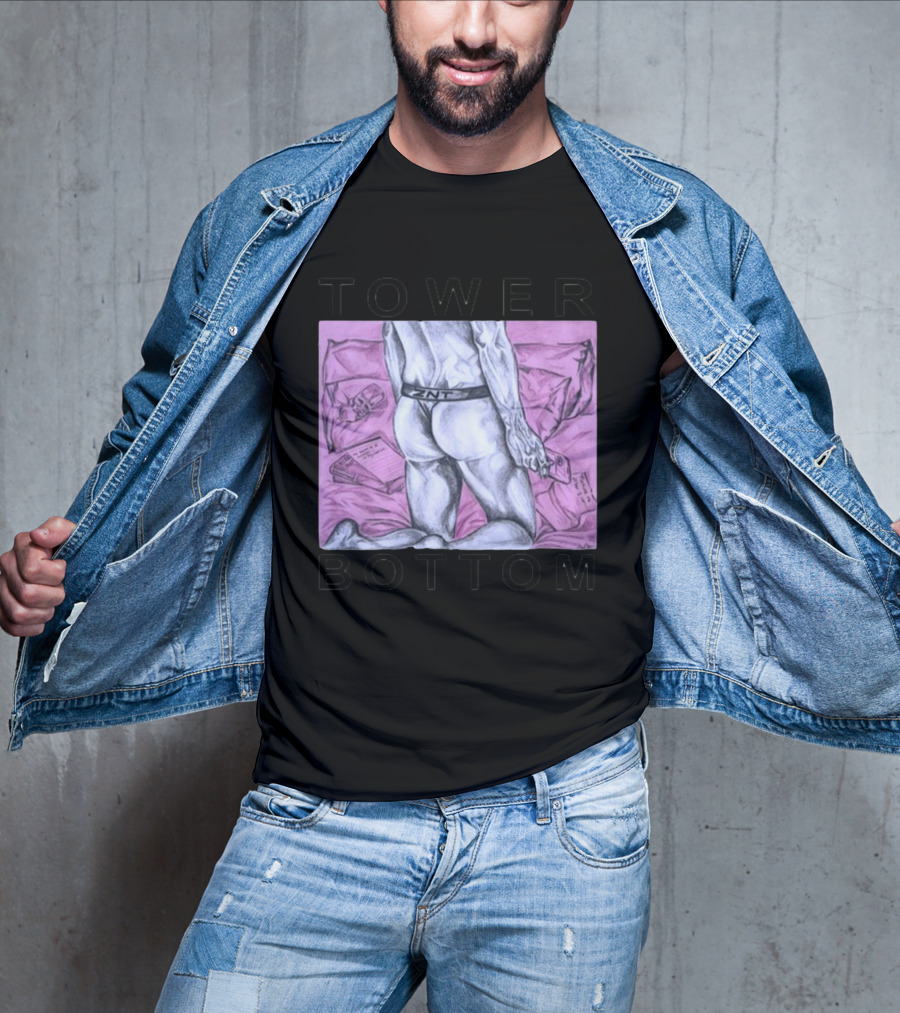 TOWER BOTTOM ZNT Drawing With Pink Background T-Shirt
