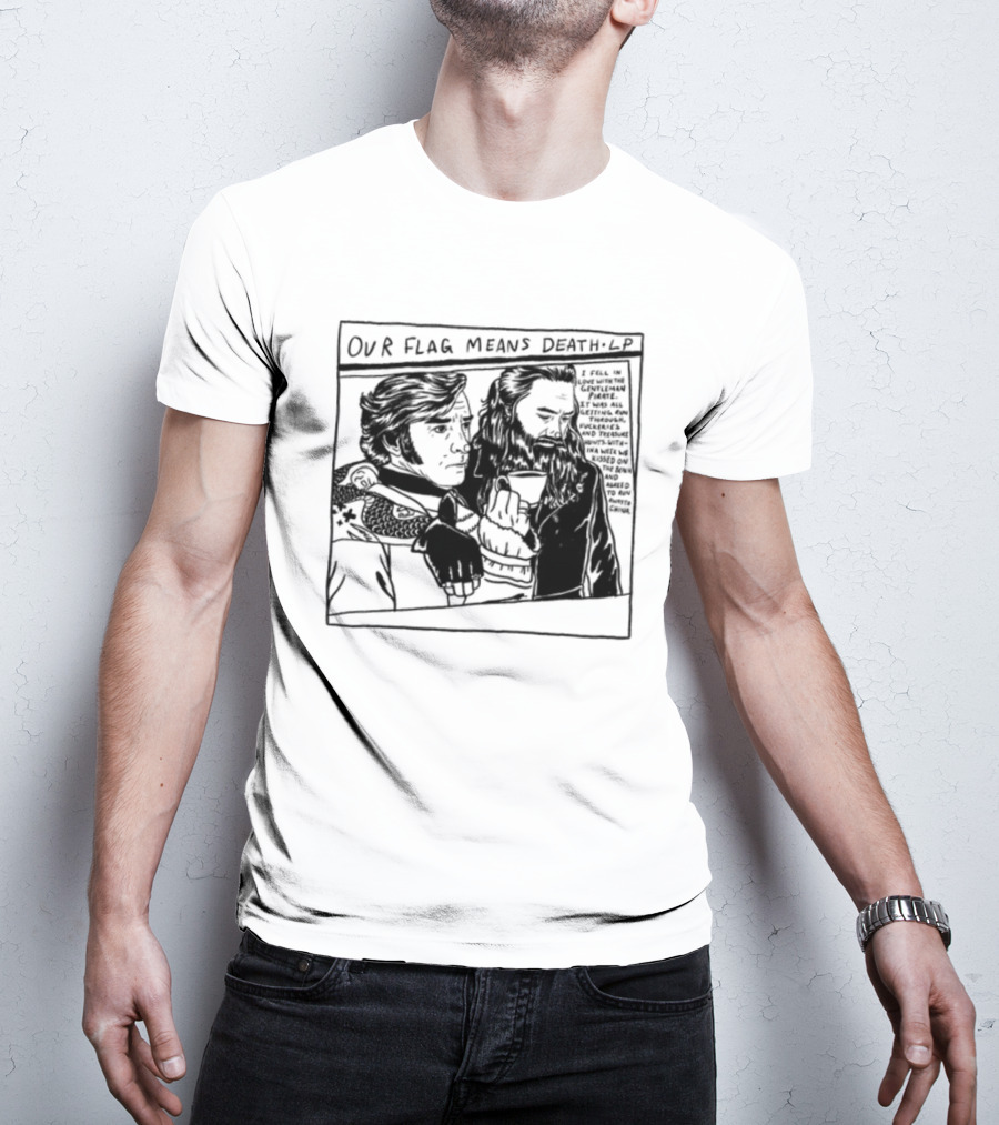 Our Flag Means Death LP Drawing Weareprint Social Gay Pirates T-Shirt