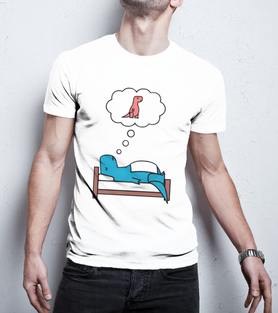 Dinosaur Sweet Dreams BlueRex Sleeping Dinos Dreaming Red Rex T-Shirt