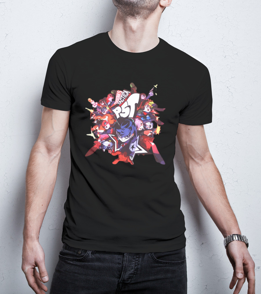 Shopatlus Persona P5t Phantom Thieves Characters Action Montage T-Shirt