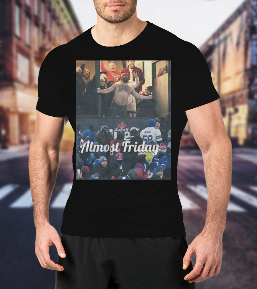Almost Friday Kelce Labatt Beer Football T-Shirt