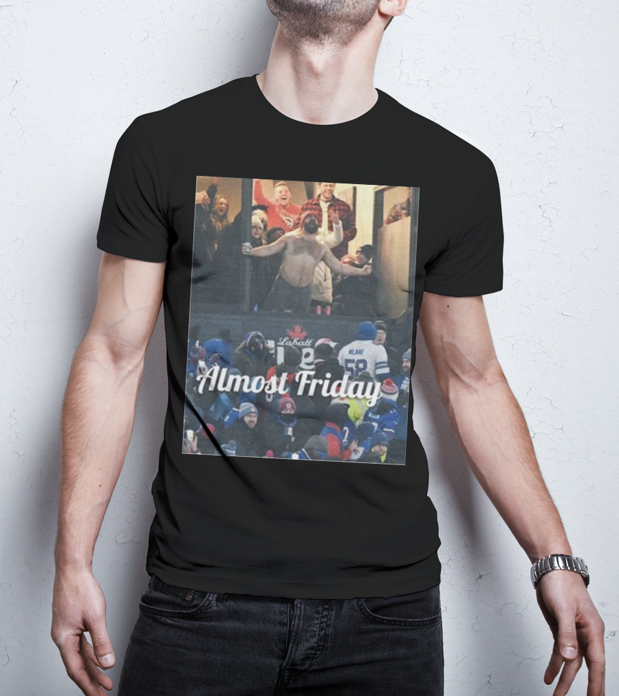 Almost Friday Kelce Labatt Beer Football T-Shirt