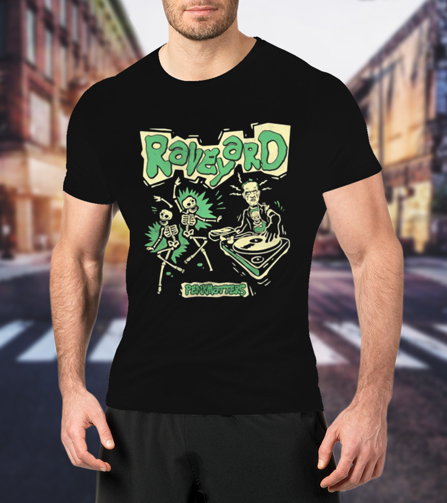 Penkmatters Raveyard Skeleton DJ Party T-Shirt