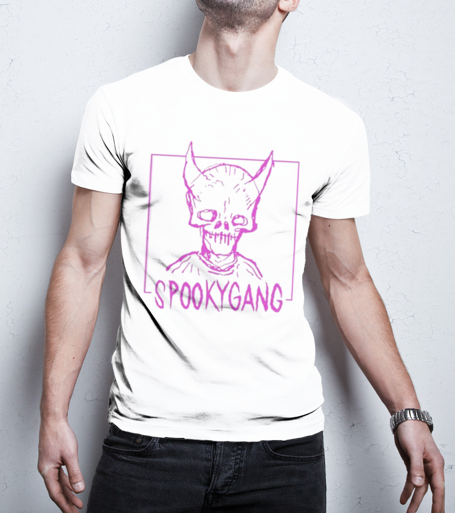 Spookygang Purple Skull Demon Mask T-Shirt