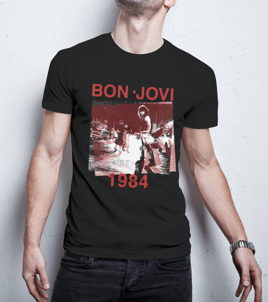 Bon Jovi Streets 1984 Urban Scene T-Shirt