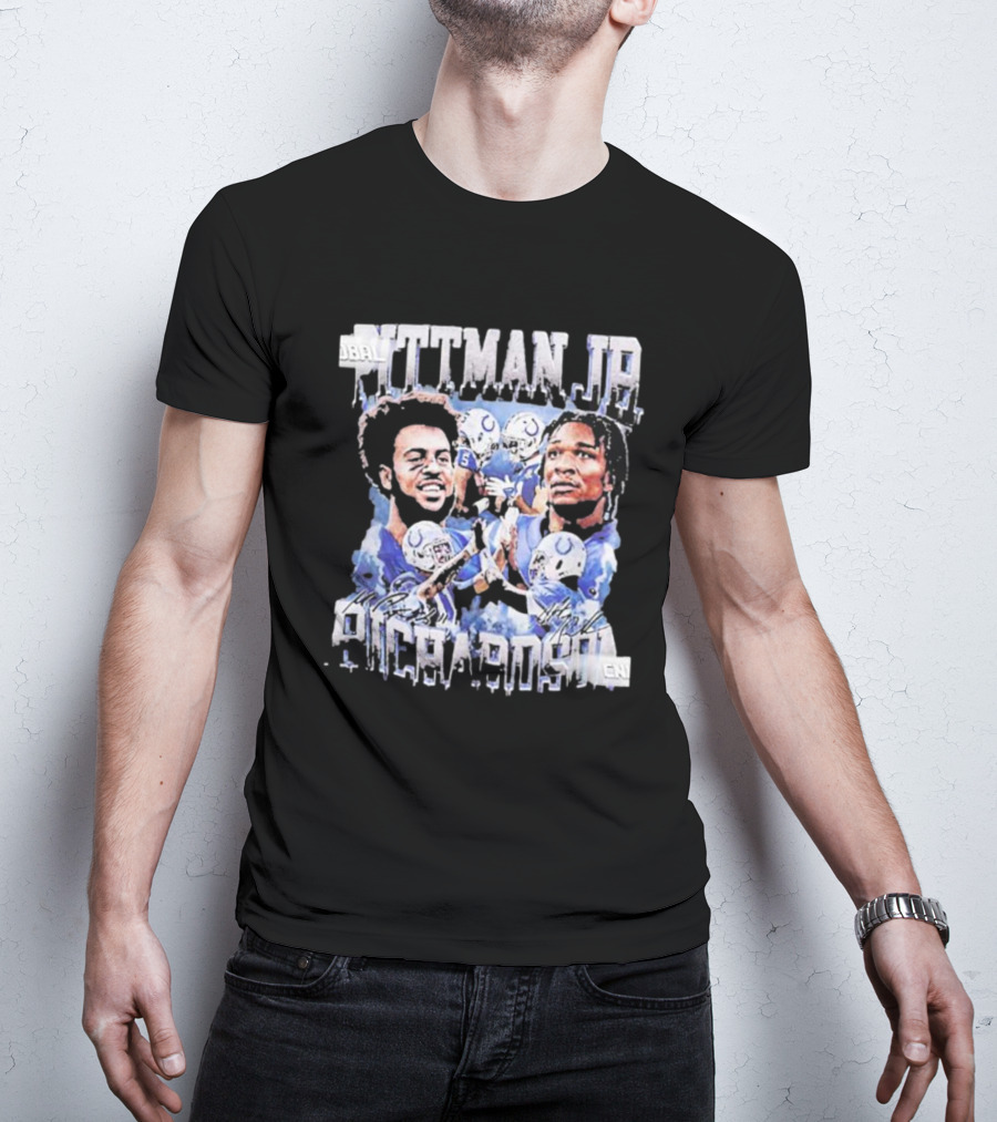 Pittman Jr Anthony Richardson Football Players Indianapolis Colts T-Shirt