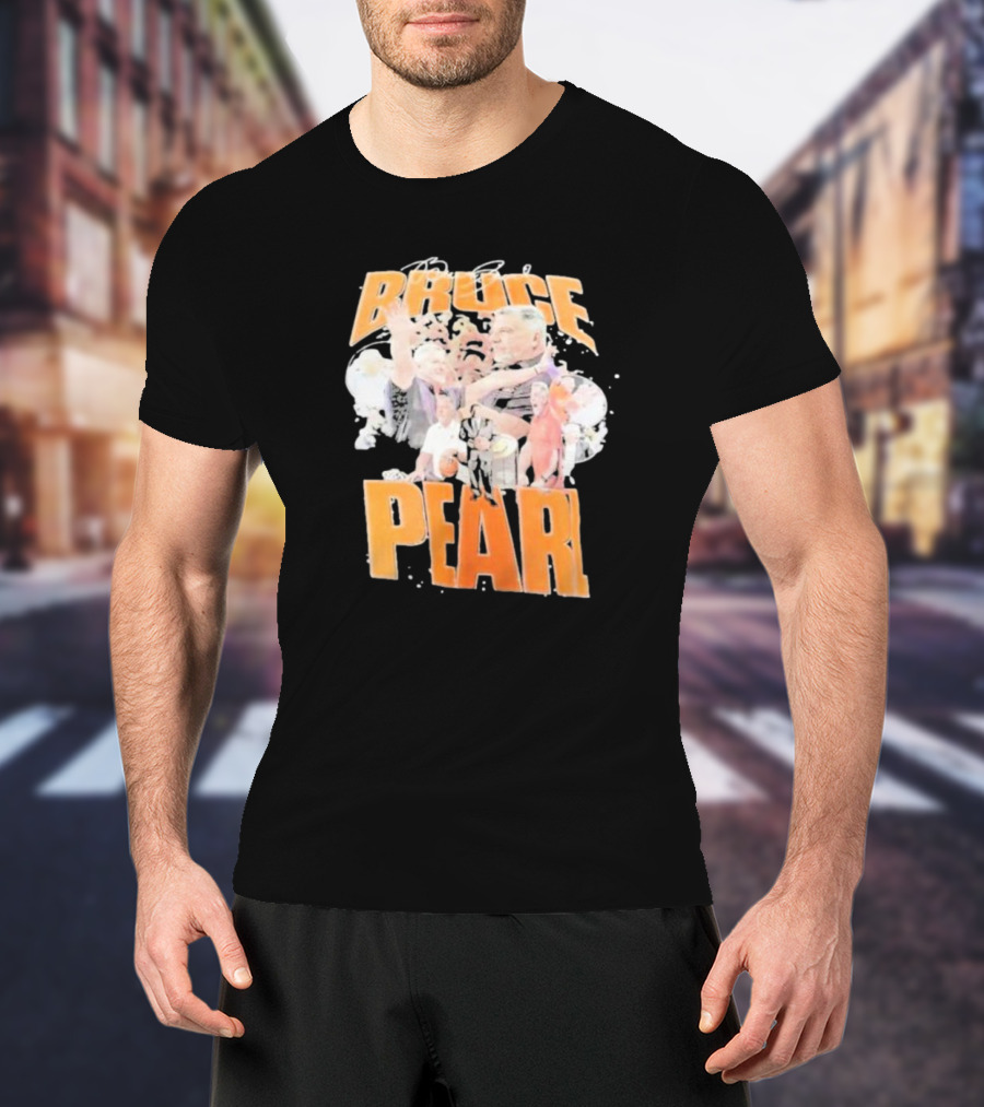 Bruce Pearl Auburn Coach Dynamic Basketball Collage T-Shirt