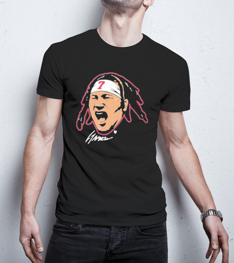 C J Stroud Swag Head 7 Signature T-Shirt