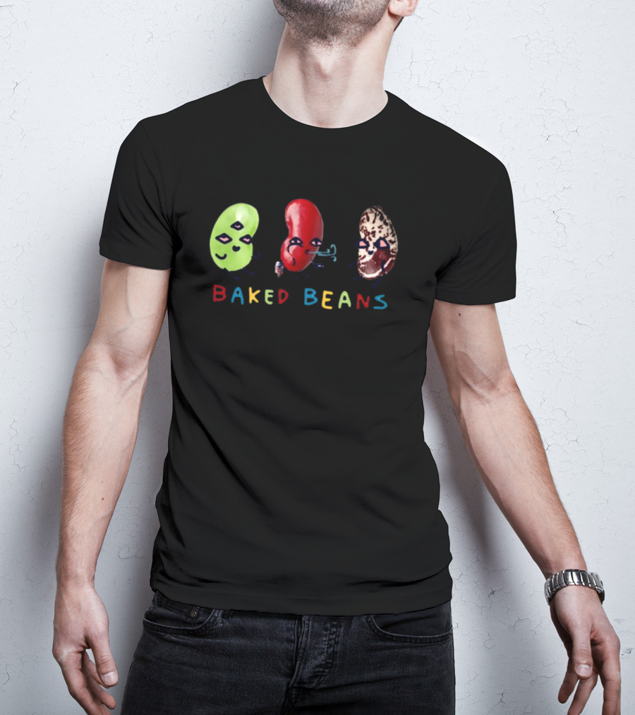 Baked Beans Dancing Cartoon Characters Trio T-Shirt