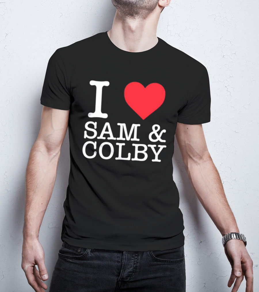 Xplr Shop I Love Sam And Colby Heart T-Shirt