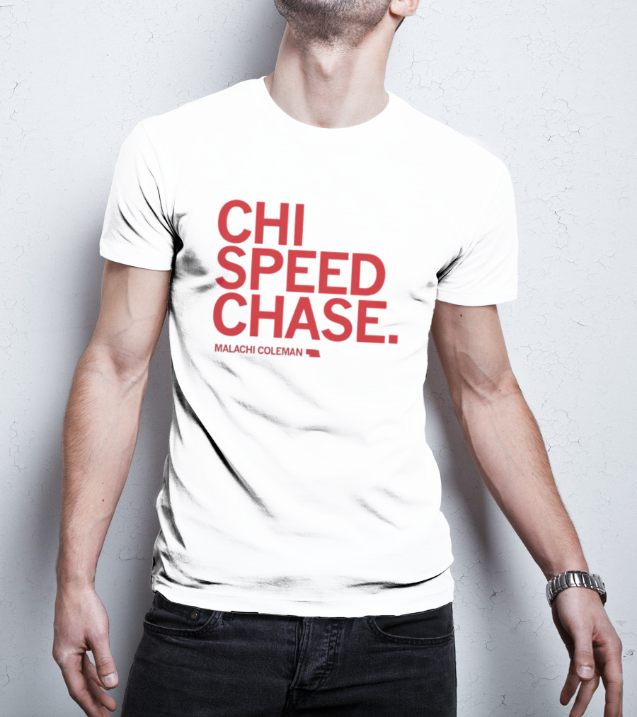 CHI SPEED CHASE Malachi Coleman Nebraska T-Shirt