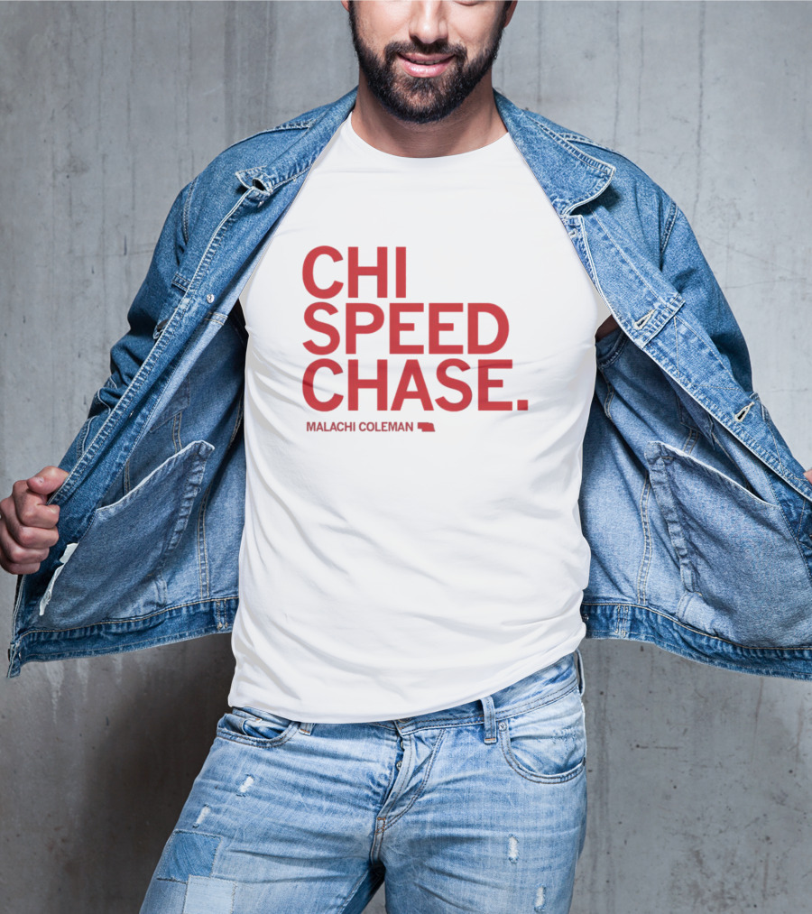 CHI SPEED CHASE Malachi Coleman Nebraska T-Shirt