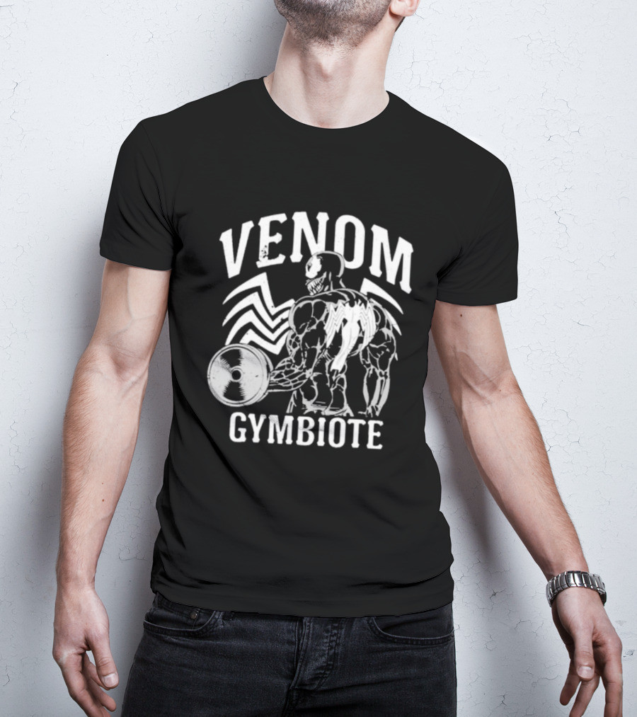 Venom Gymbiote Lifting Symbiote Fitness Motif T-Shirt