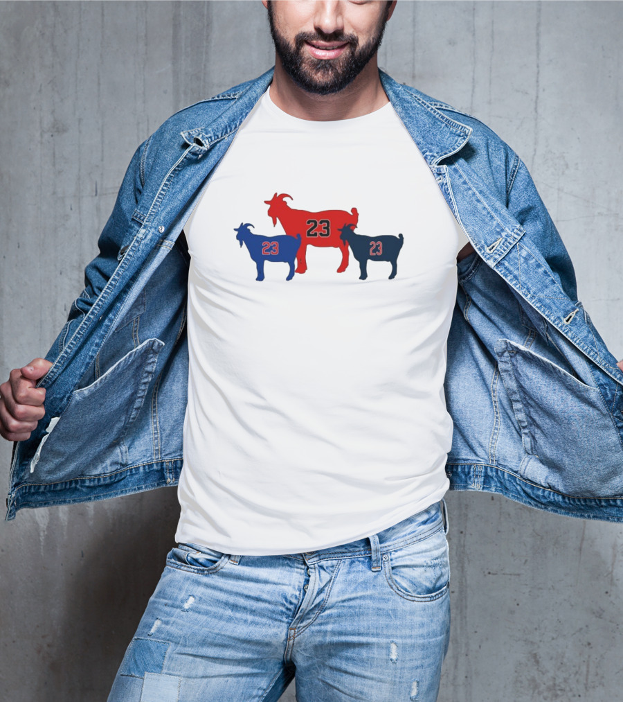 Chicagoats 23 Basketball Goat Trio T-Shirt