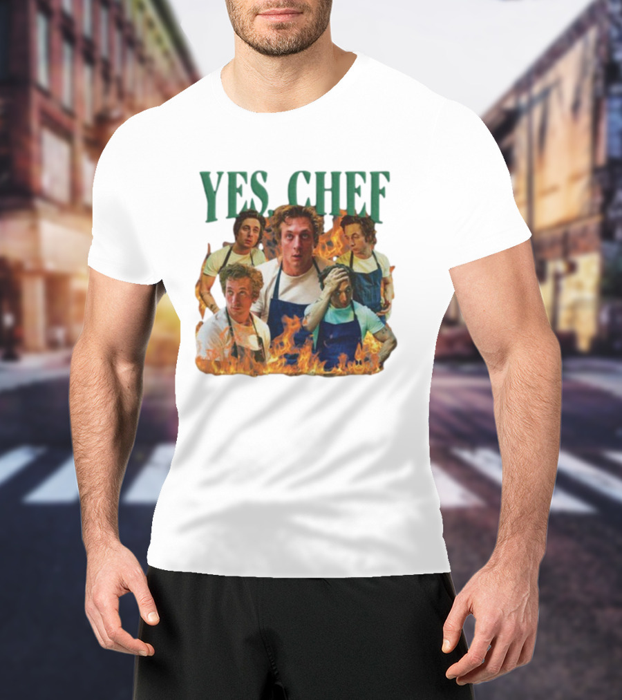 Yes Chef The Bear Jeremy Allen Fire T-Shirt