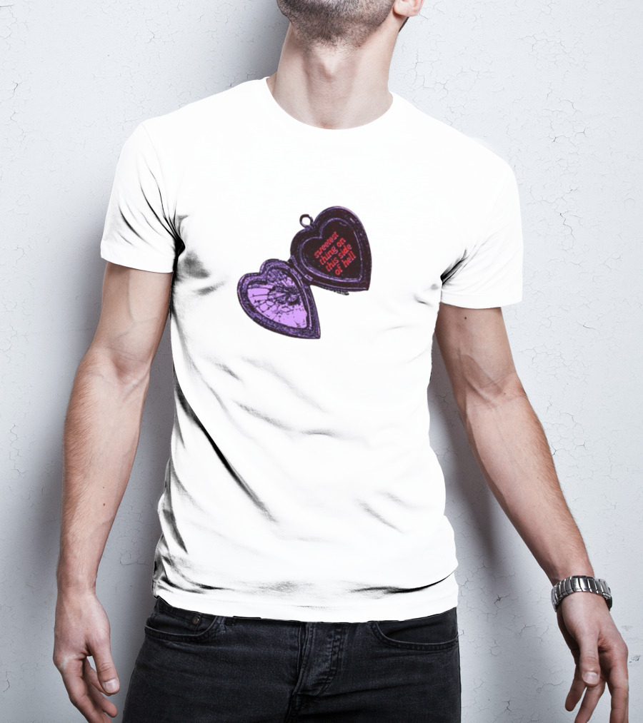 Sweetest Things On This Side Of Hell Broken Heart Pendant T-Shirt