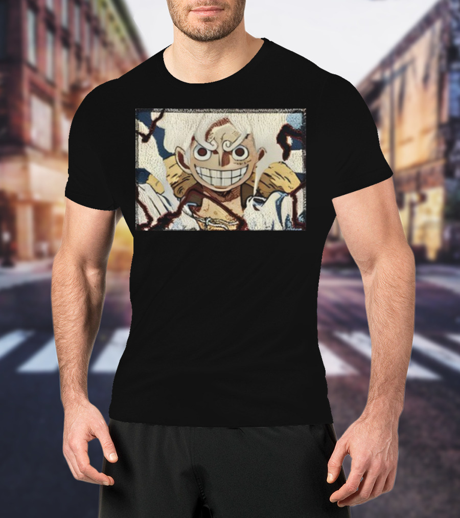Max Holloway Gear 5 Luffy One Piece Anime Character T-Shirt