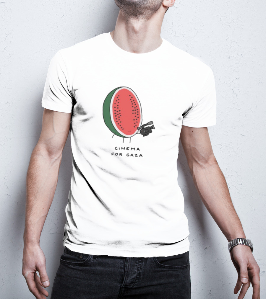 Cinema For Gaza Watermelon Holding Camera T-Shirt