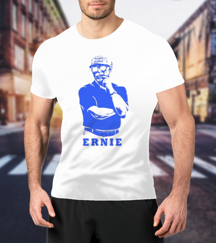 Games With Names Ernie Adams Iconic Blue T-Shirt