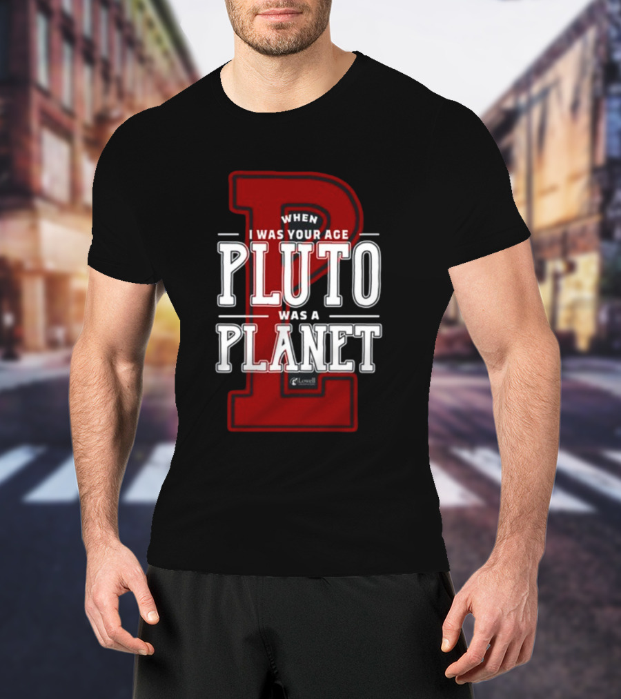 Misha Collins Wearing When I Was Your Age Pluto Was A Planet Lowell Observatory T-Shirt