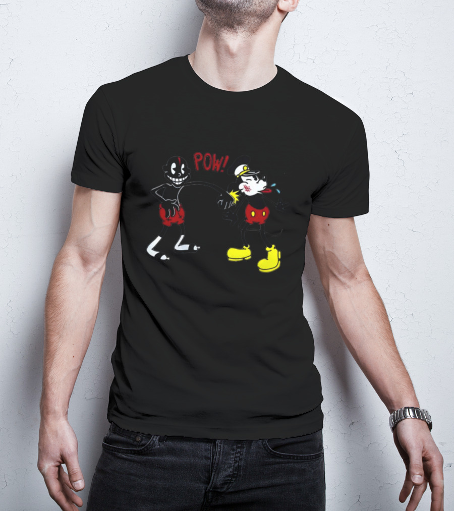 Smalldarkone Knockout POW Vintage Iconic Cartoon Punch T-Shirt