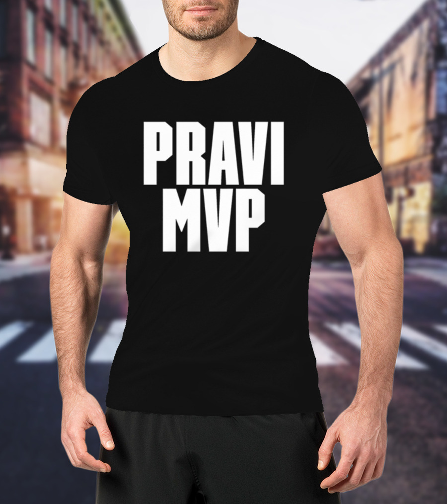 PRAVI MVP Bold Sports Enthusiast T-Shirt