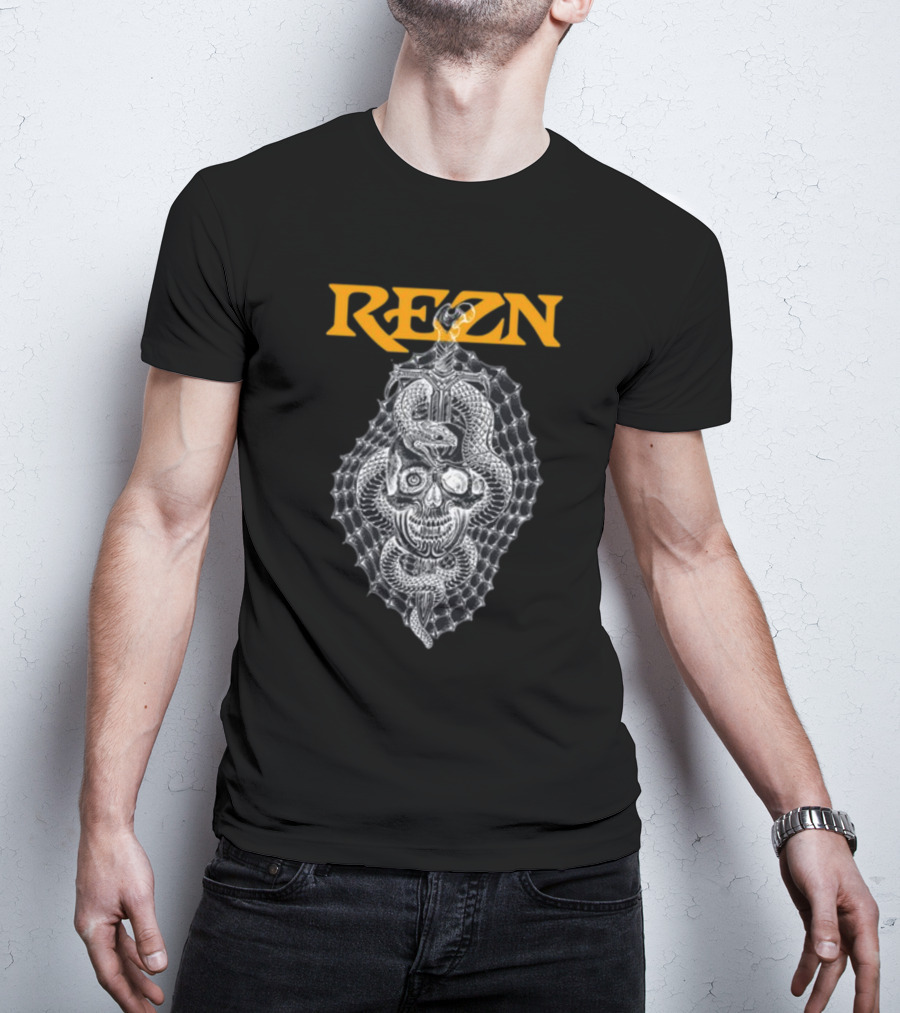 Rezn Skull Snake Web Impaled T-Shirt
