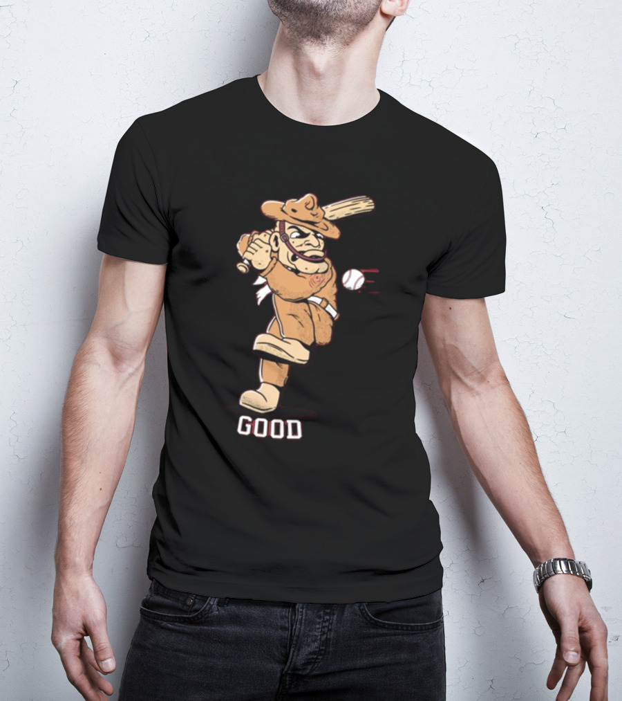 Tam Baseball Good Cowpoke Batter Action T-Shirt