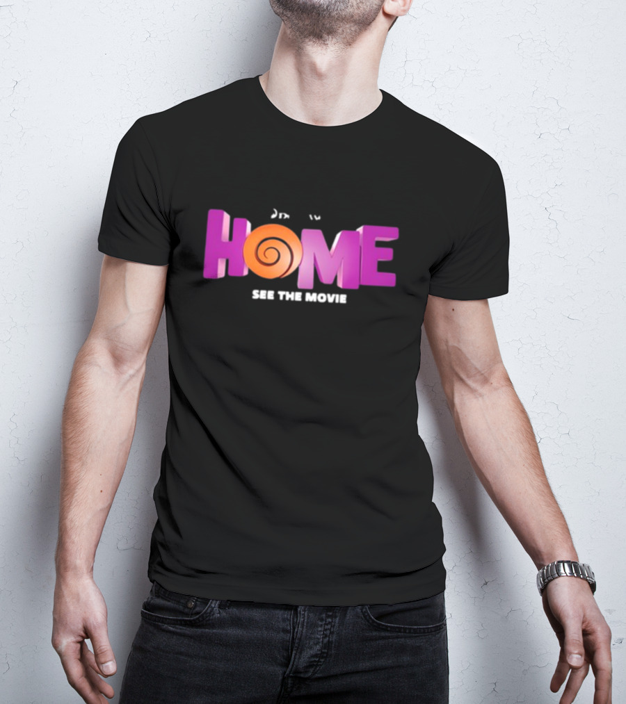 DreamWorks Home See The Movie Logo With Spiral T-Shirt