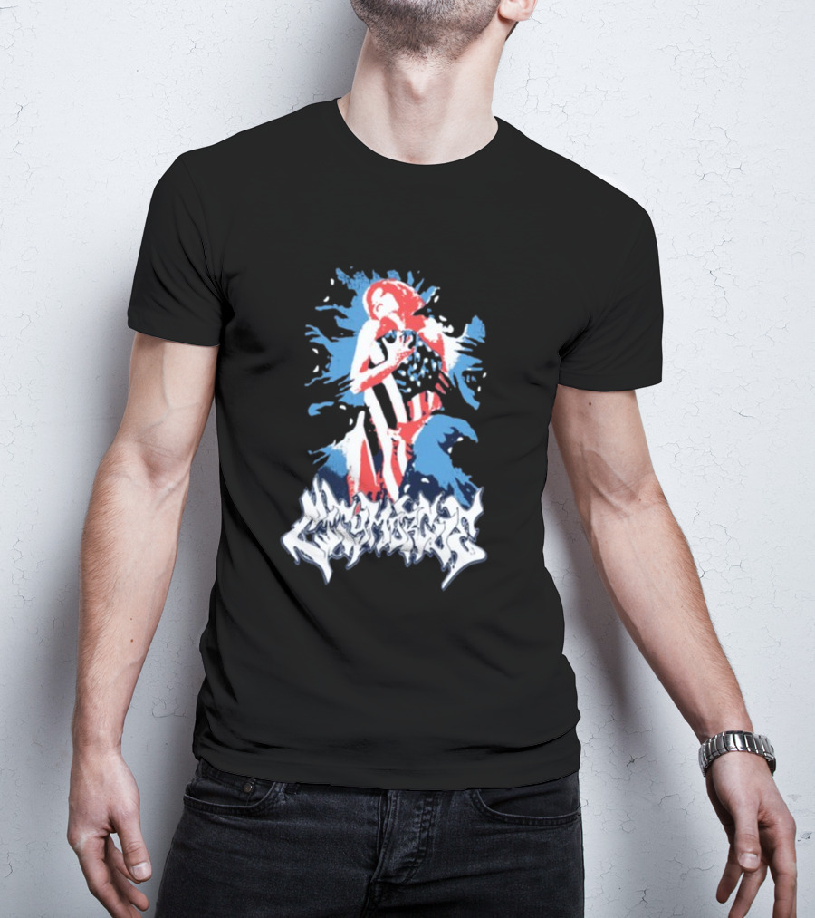 City Morgue Bloody America Flag T-Shirt