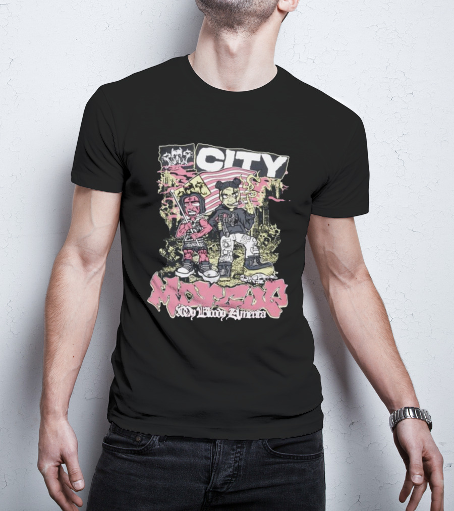 My Bloody America City MORADO T-Shirt