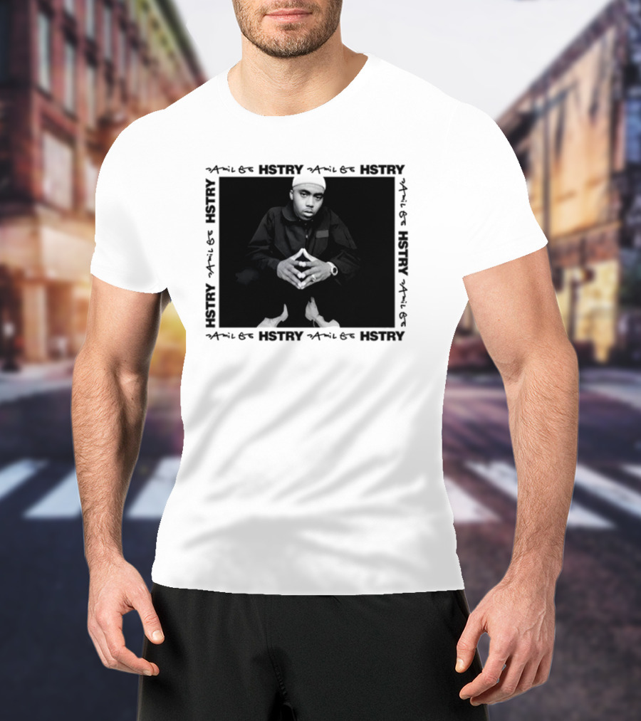 Hstry X Jamil Gs Hip Hop 50 Nas 90s Rap T-Shirt