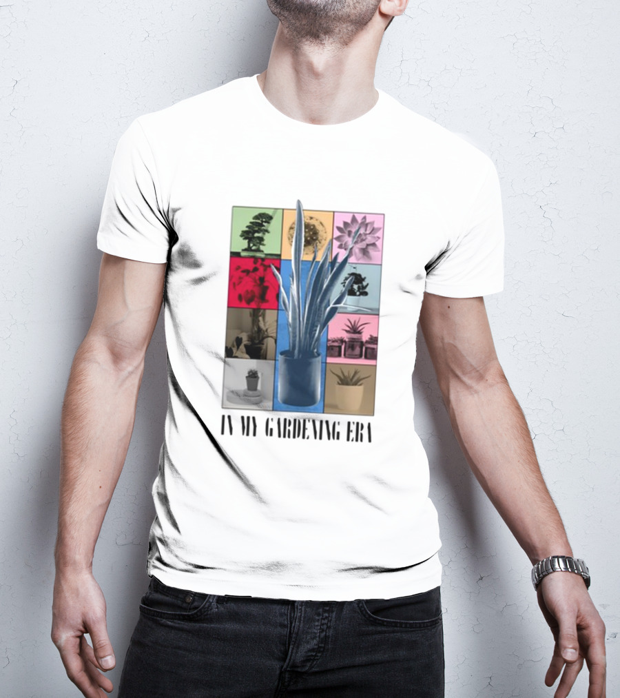 In My Gardening Era Vibrant Plant Montage T-Shirt