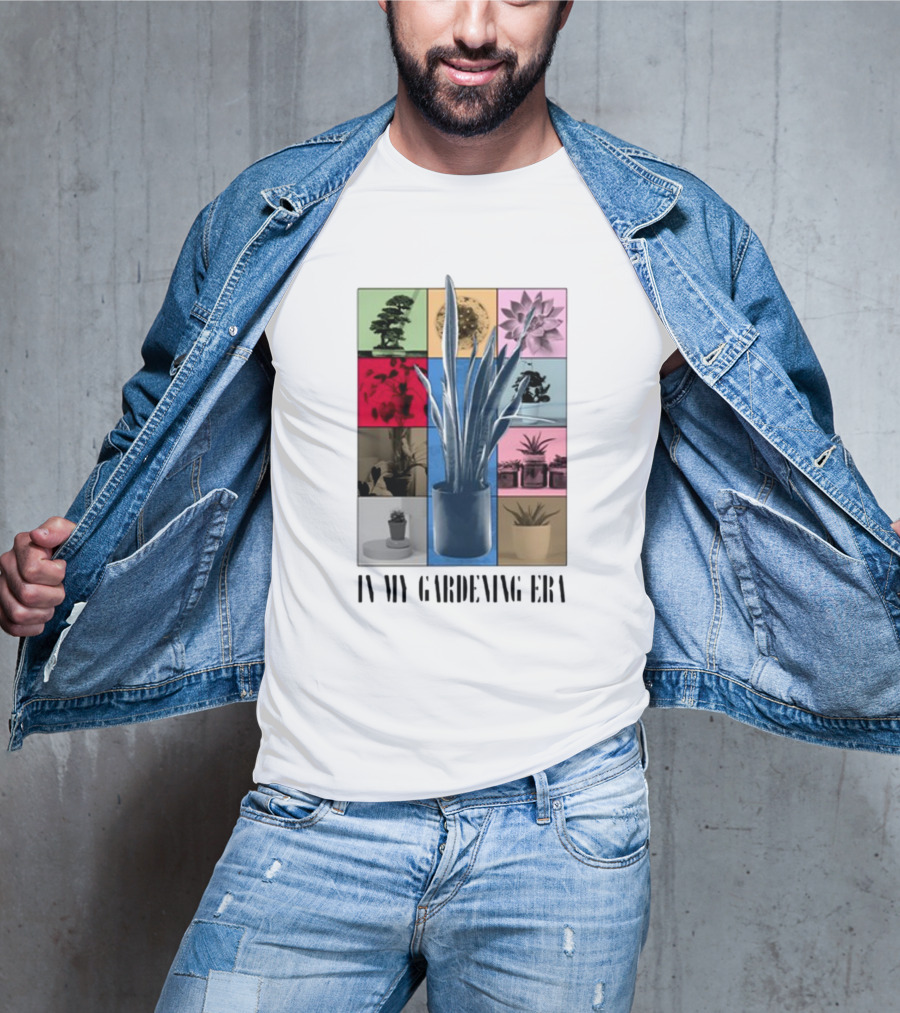 In My Gardening Era Vibrant Plant Montage T-Shirt