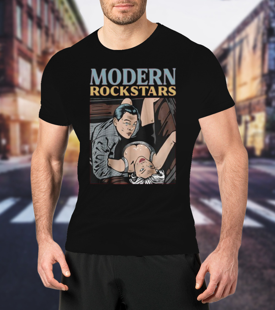 Modern Rockstars Wall Street Scandal Pop Art Aesthetic T-Shirt