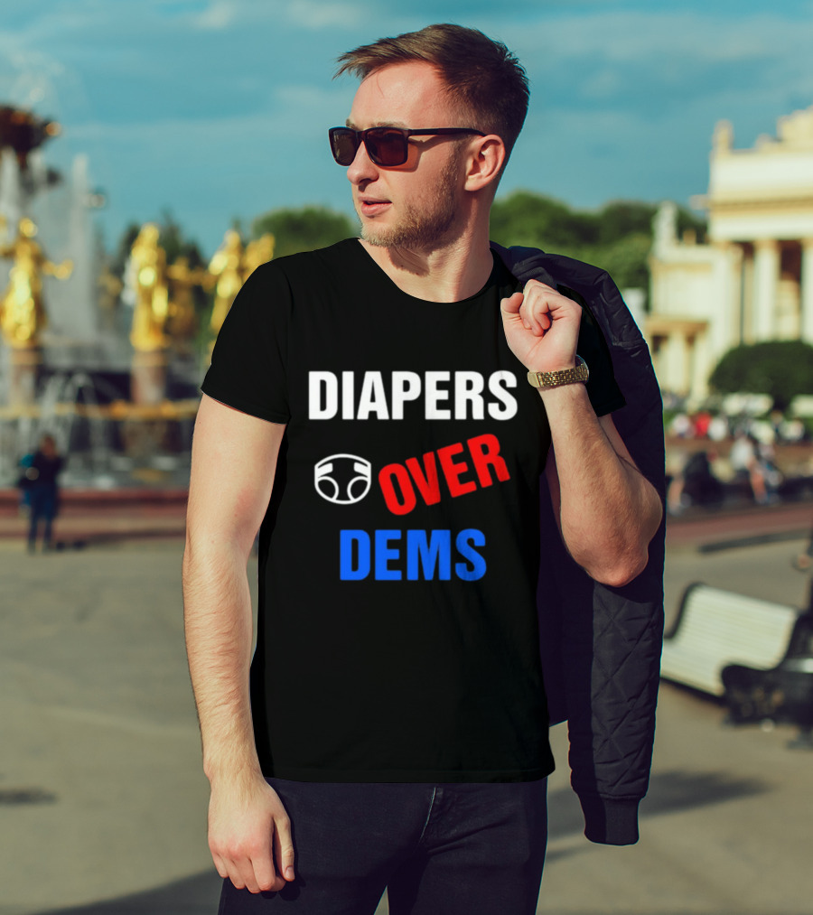 DIAPERS Icon OVER DEMS Political T-Shirt