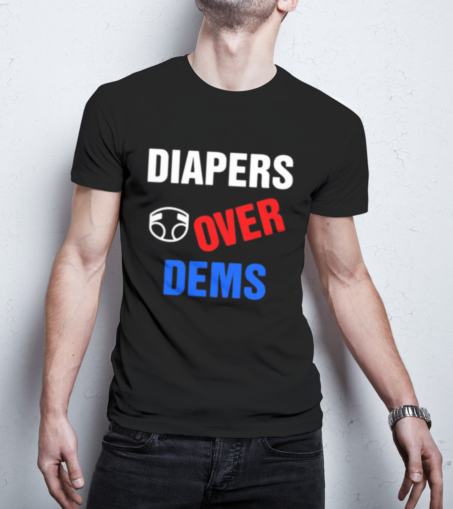 DIAPERS Icon OVER DEMS Political T-Shirt