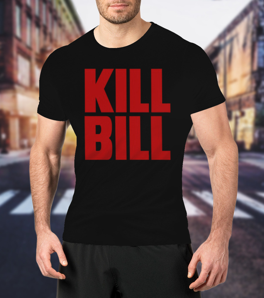 Hunter Schafer Kill Bill Red Block Letters T-Shirt