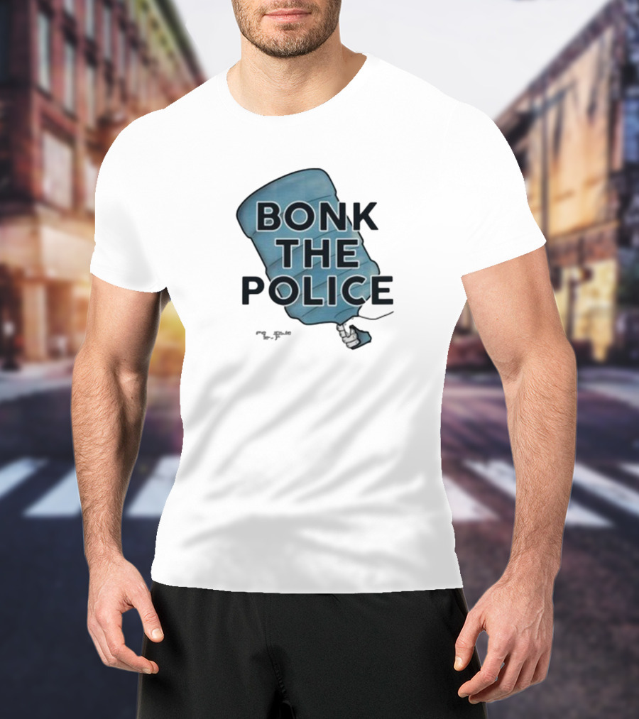 Timecapsuledesign Bonk The Police Water Jug Meme T-Shirt