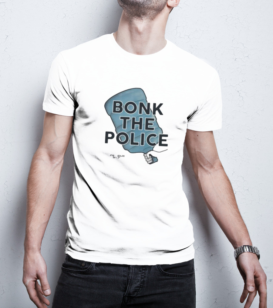 Timecapsuledesign Bonk The Police Water Jug Meme T-Shirt