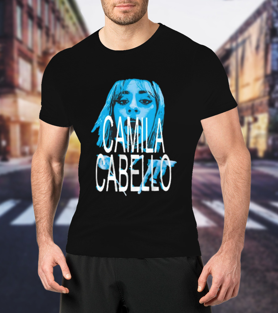 Camila Cabello Blue Portrait Portal Brazil C T-Shirt